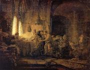 REMBRANDT Harmenszoon van Rijn The Parable of The Labourers in the vineyard Germany oil painting artist